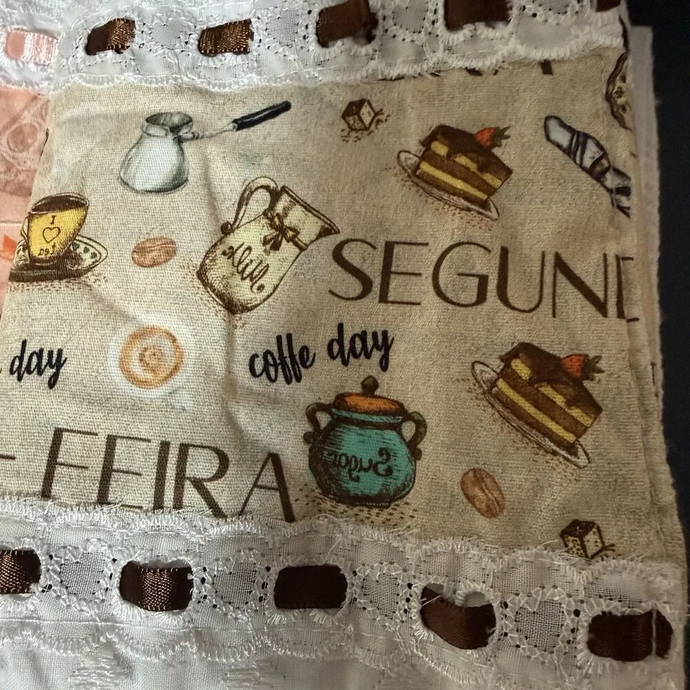 Brazilian Cotton Kitchen Towels Textil H Carvalho Flower Sack Dish Cloth Crafts